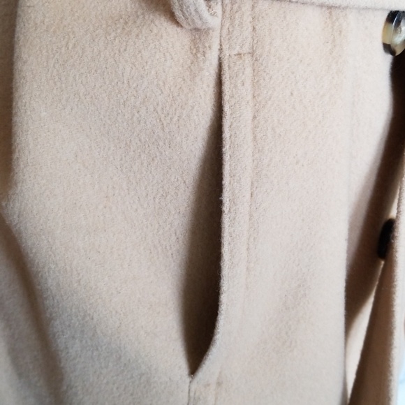 DKNY Tan Wool Blend Pea Coat - Picture 5 of 8